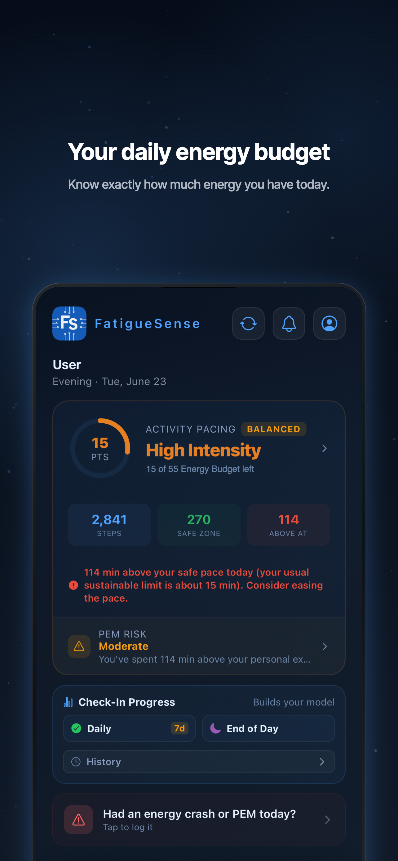 Your daily energy budget